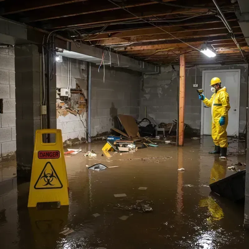 Flooded Basement Electrical Hazard in West Orange, NJ Property